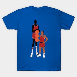 Manute Bol and Muggsy Bogues T-Shirt